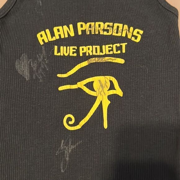 Alan Parsons size small 2002-2004 authentic vintage autographed tank top EVC - Picture 3 of 6